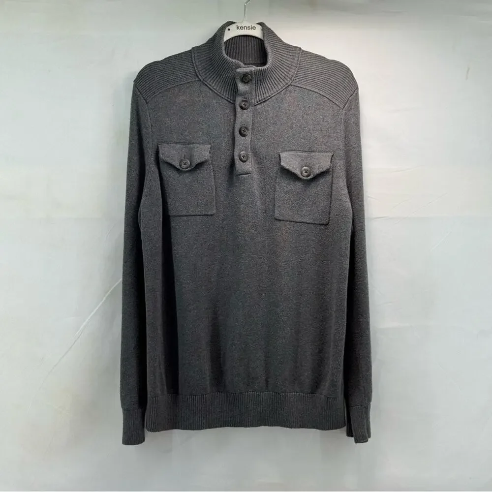 Banana republic Men's Gray Large 💯 cotton sweater